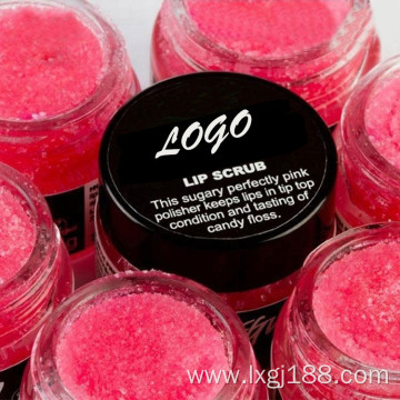 Custom Exfoliating Organic Strawberry Flavor Lip Scrub